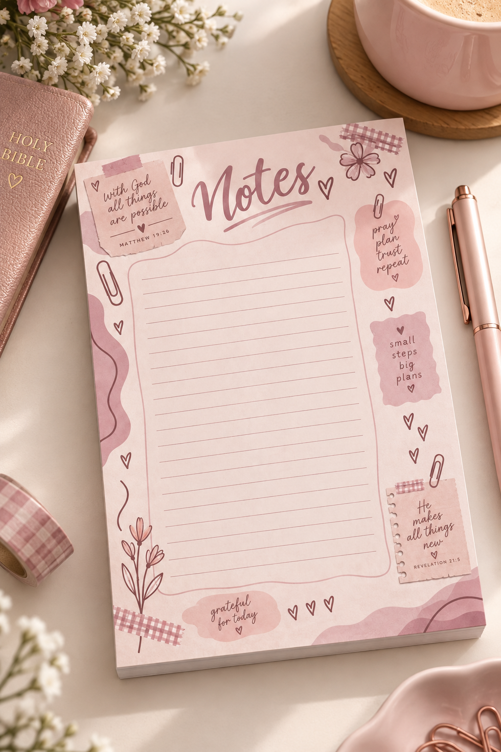 Notes Small Steps Big Plans Faith Notepad
