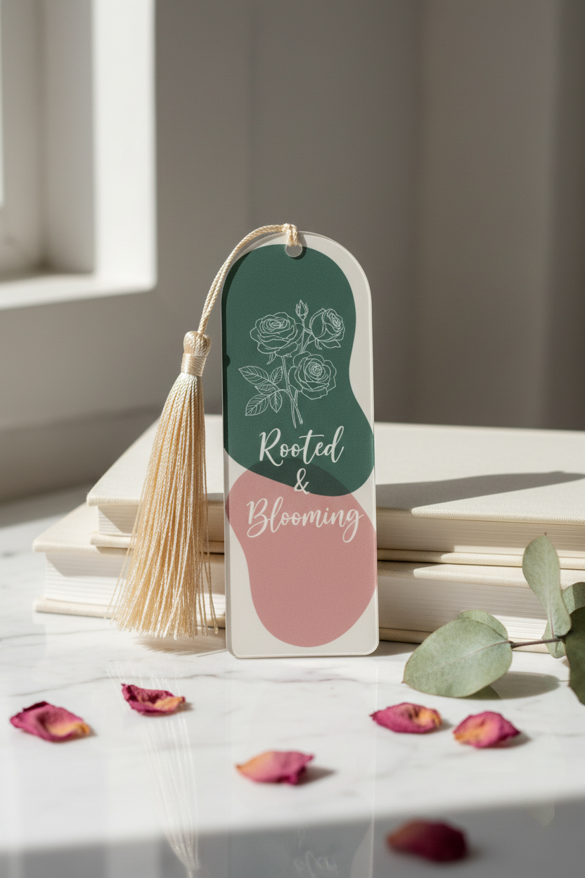 Rooted & Blooming Acrylic Bookmark