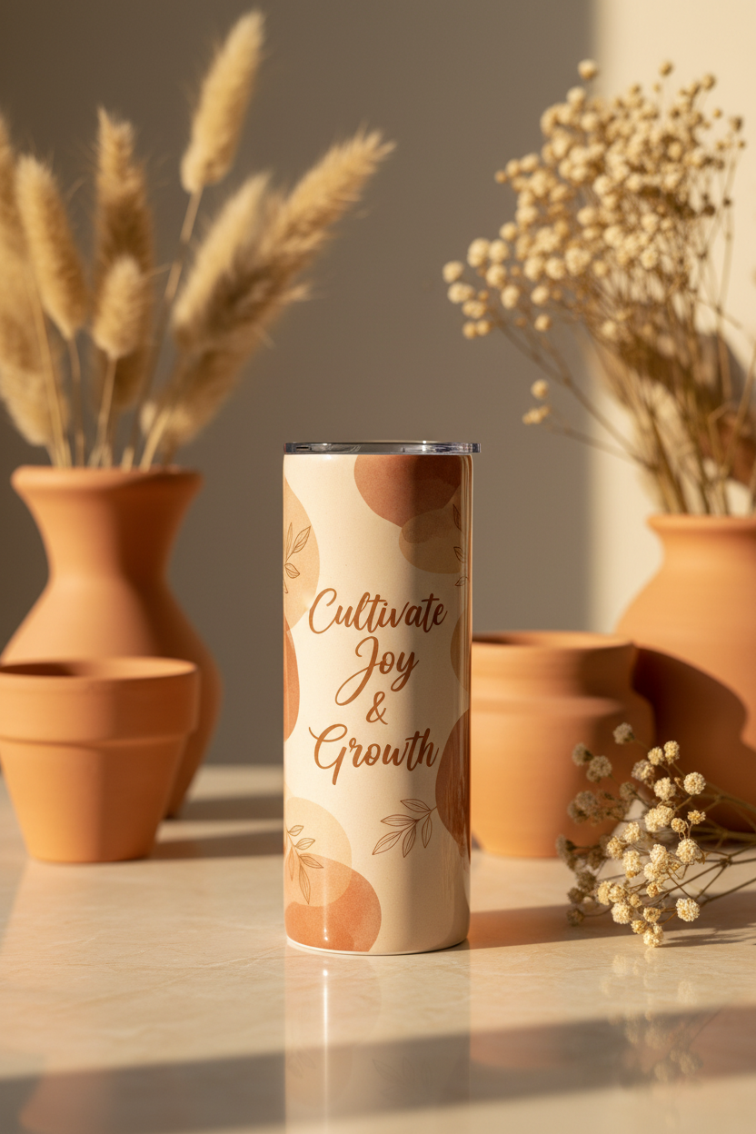 Cultivate Joy & Growth Tumbler 20 oz