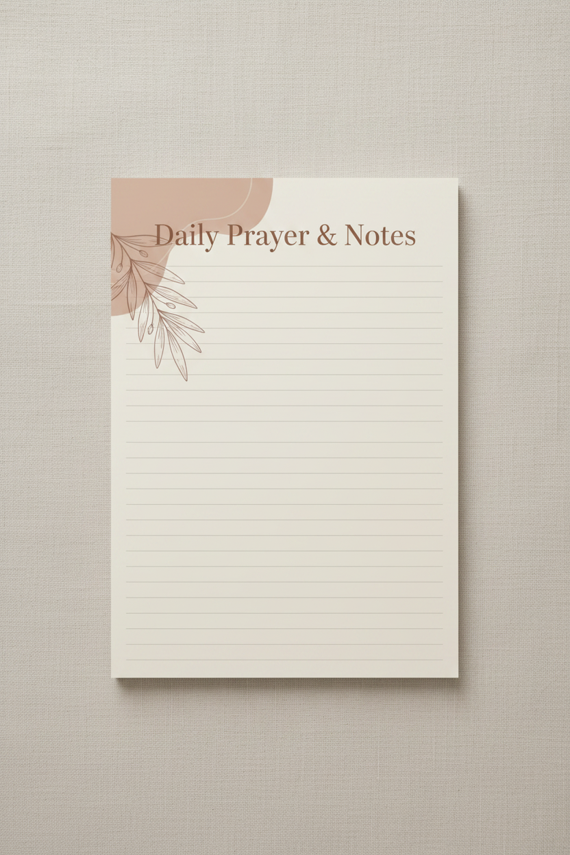 Daily Prayer  Notepad
