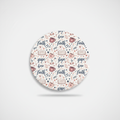 2pcs | Faith Hope Grace Pattern Car Coaster