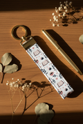 Faith Hope Grace Pattern Wristlet Keychain