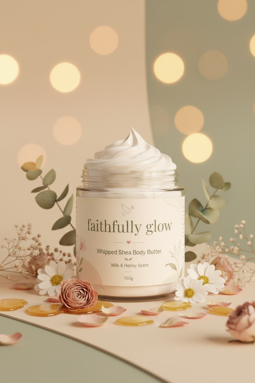Faithfully Glow Whipped Shea Body Butter – Milk & Honey