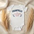 Fearfully & Wonderfully Made Baby Grow & Bib Combo