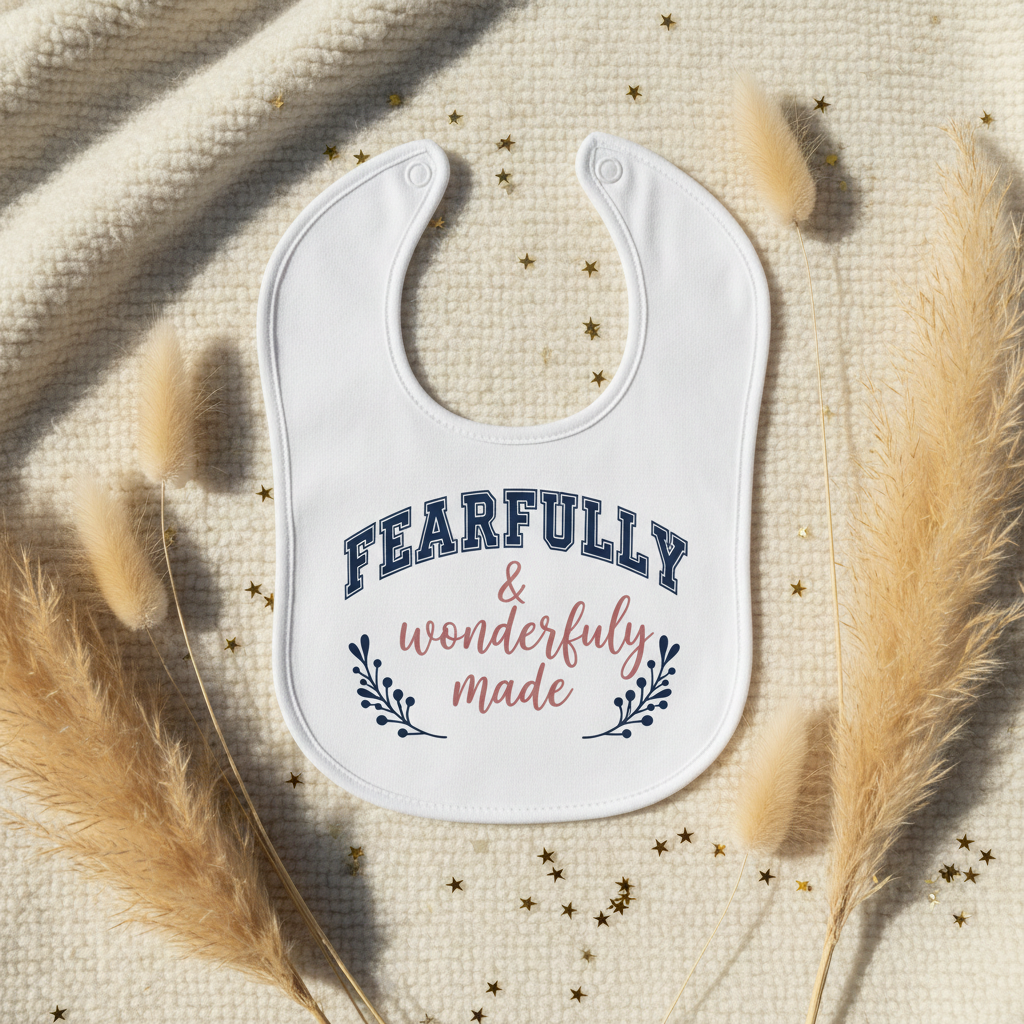 Fearfully & Wonderfully Made Baby Grow & Bib Combo