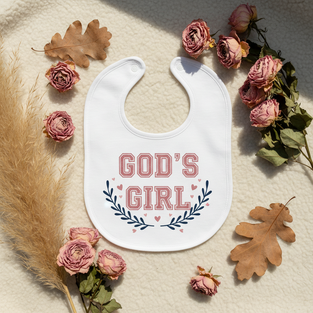 God's Girl Baby Grow & Bib Combo