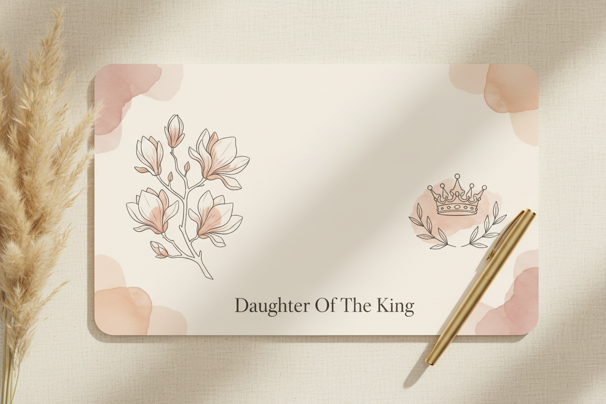 Daughter Of The King Desk Mousepad