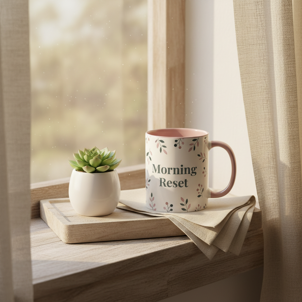 Morning Reset Mug - Window Scene