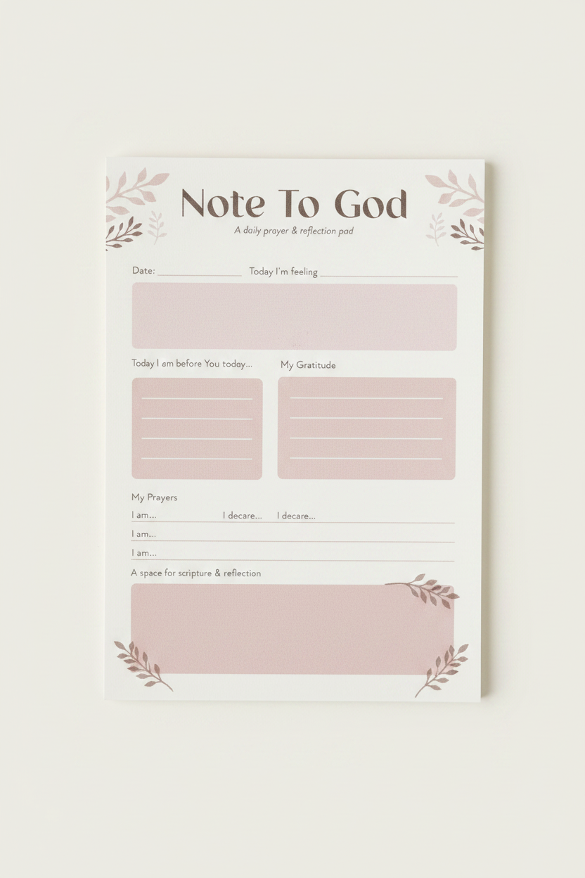 Note To God Daily Prayer & Reflection Pad