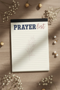 Prayer List Notepad