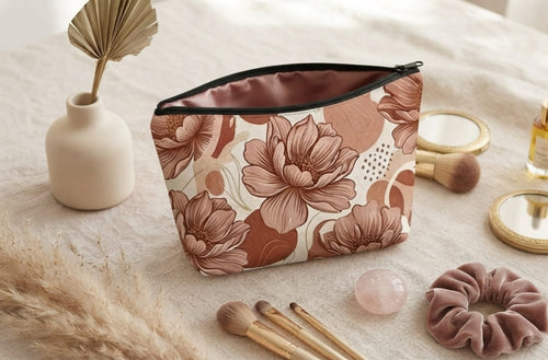 Botanical Floral cosmetic Bag