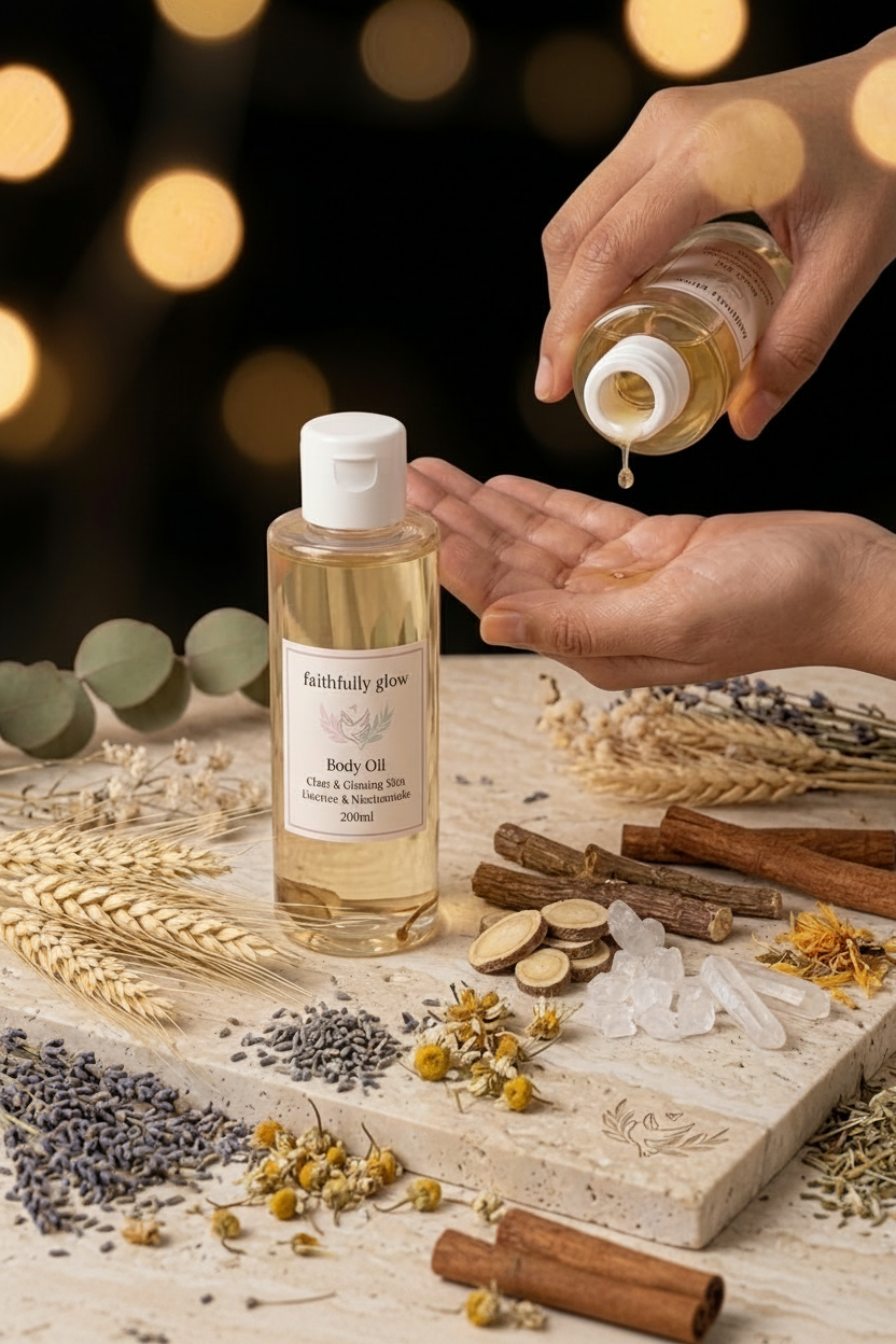 Faithfully Glow Body Oil – Clear & Glowing Skin