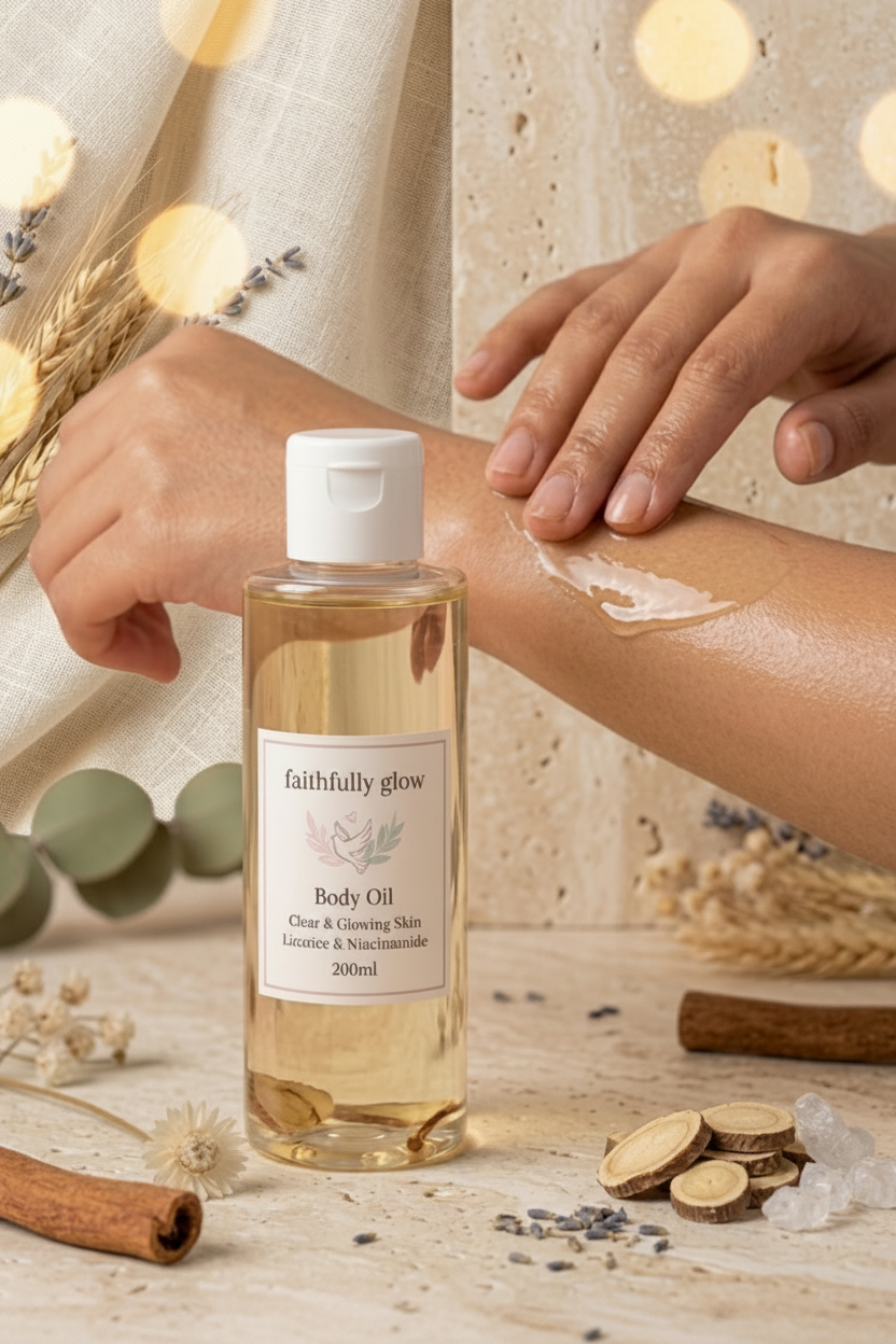Faithfully Glow Body Oil – Clear & Glowing Skin