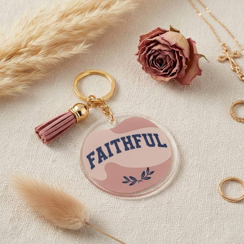 Faithful Acrylic Keychain