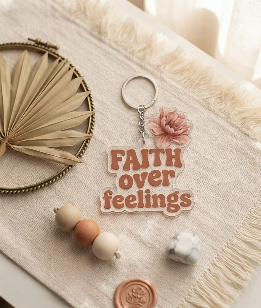 Faith-Inspired Acrylic Keychains