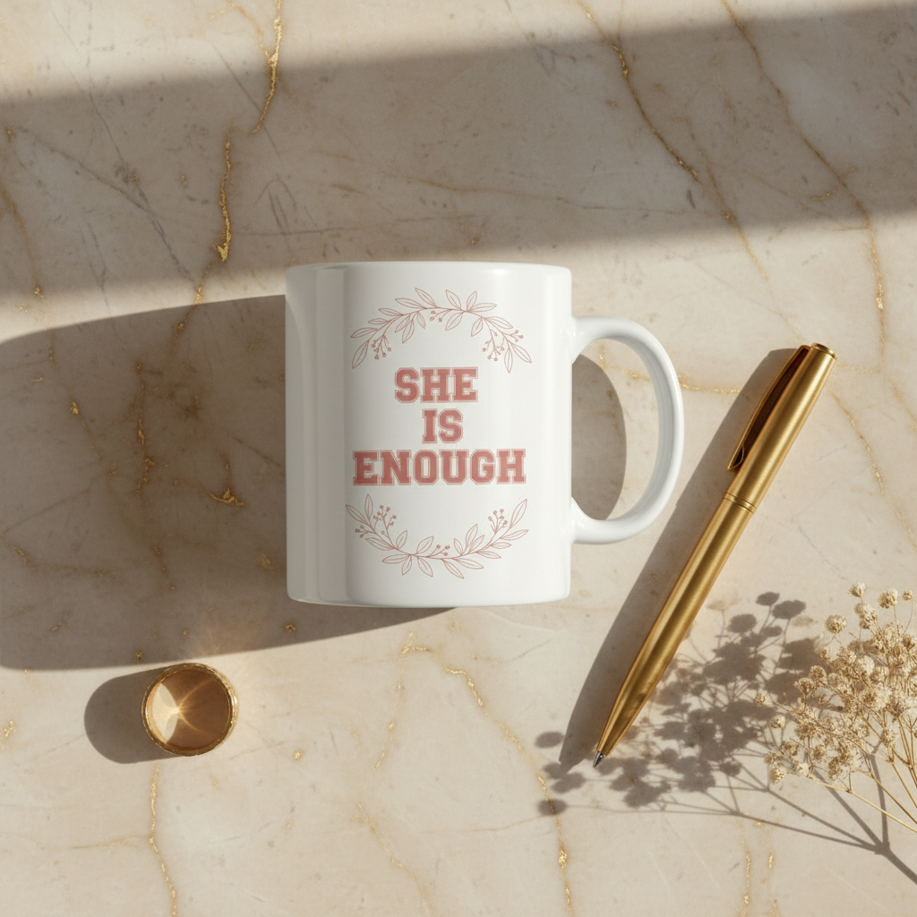 She Is Enough Mug