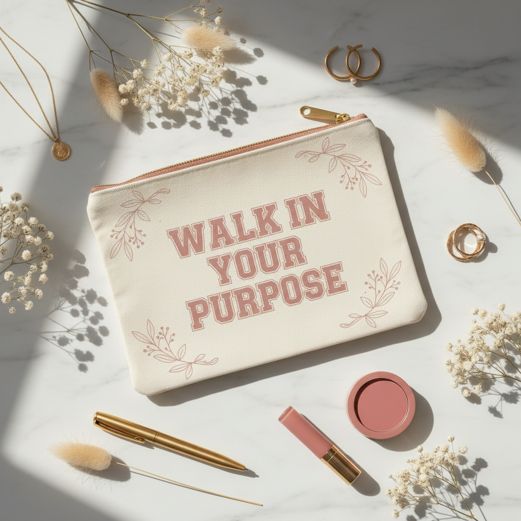 Walk In Your Purpose Cosmetic Bag